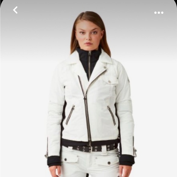 Sportswear of Sweden cream black biker ski jacket - Picture 1 of 16